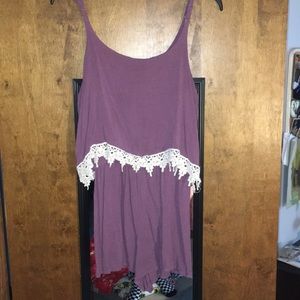 Purple romper